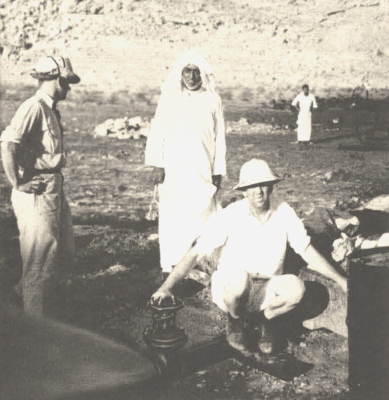 Die Begeisterung war groß, als die Ventile für den Test an der Bohrung Dammam Nr. 1 geöffnet wurden, doch im 21-stündigen Test lieferte die Bohrung nur 98 Barrel Öl