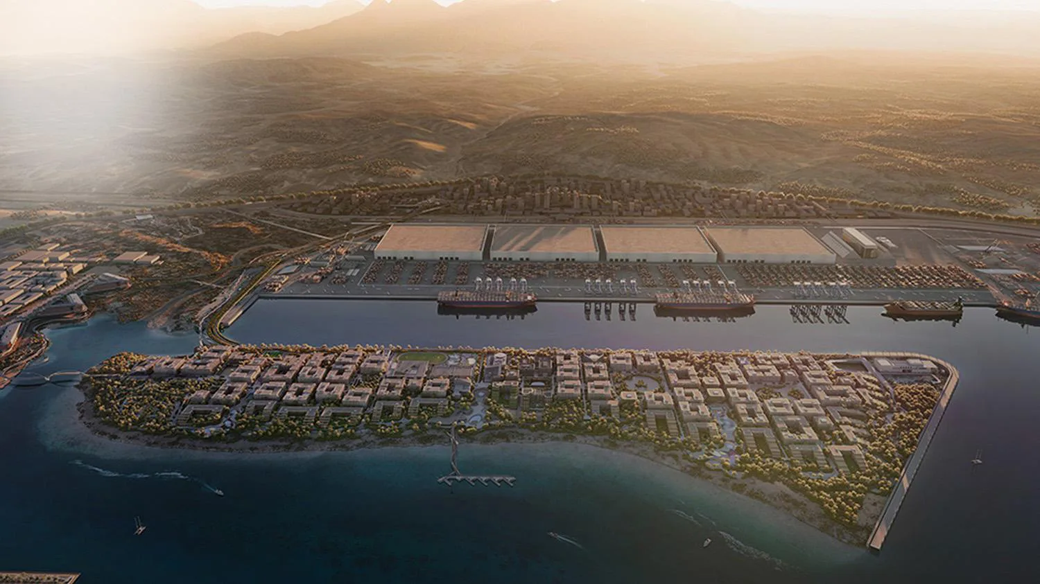 Oxagon in Neom, Übersicht